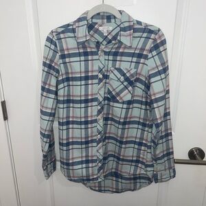 Women’s Blue Flannel Shirt